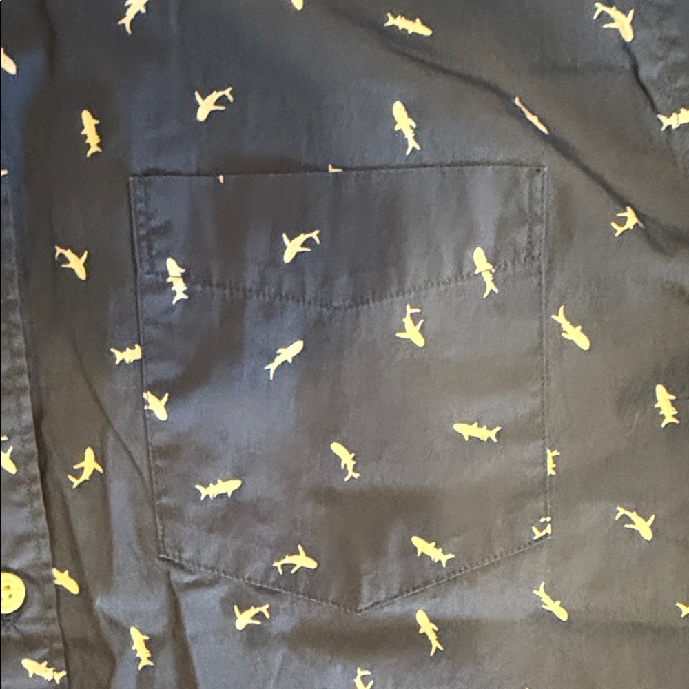 American Eagle Men's Blue Patterned Button-Down S… - image 3